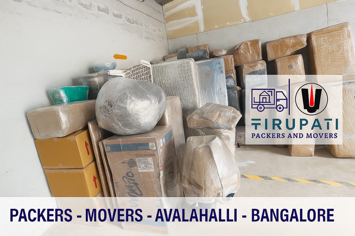 Tirupati Packers truck for relocation in Avalahalli