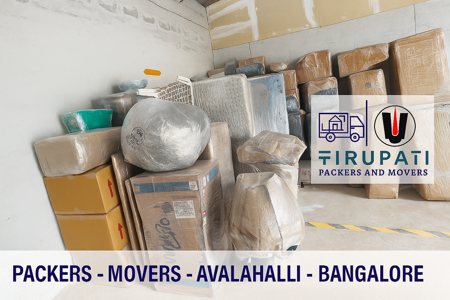 Tirupati Packers truck for relocation in Avalahalli
