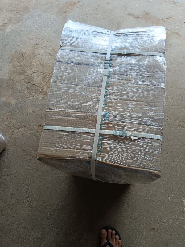 Packed boxes delivered at a Kannuru address