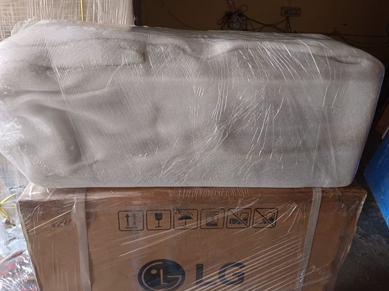 Household goods packed and labelled for a move